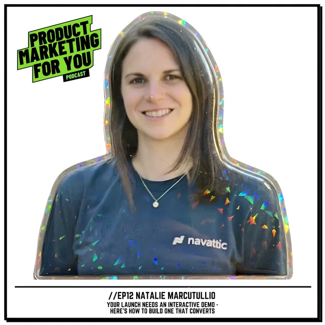 Episode art: Your Launch Needs An Interactive Demo - Here's How to Build One That Converts with Natalie Marcotullio